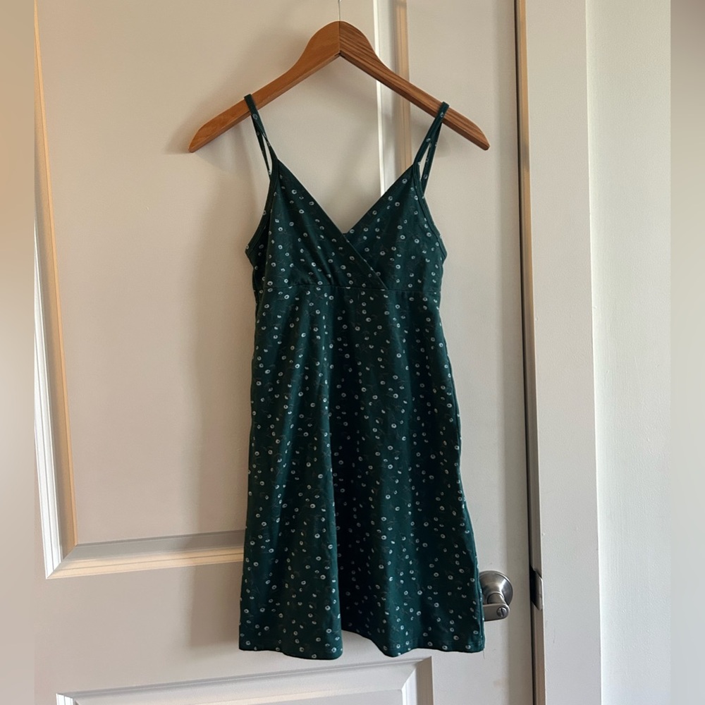 Brandy Melville strappy green mini dress